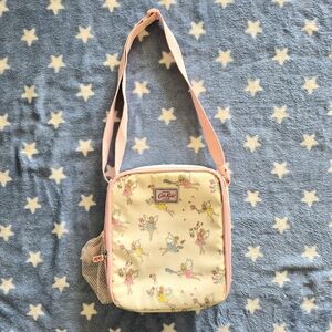 Cath Kidston Cream and Pink Fairy Print Crossbody Bag